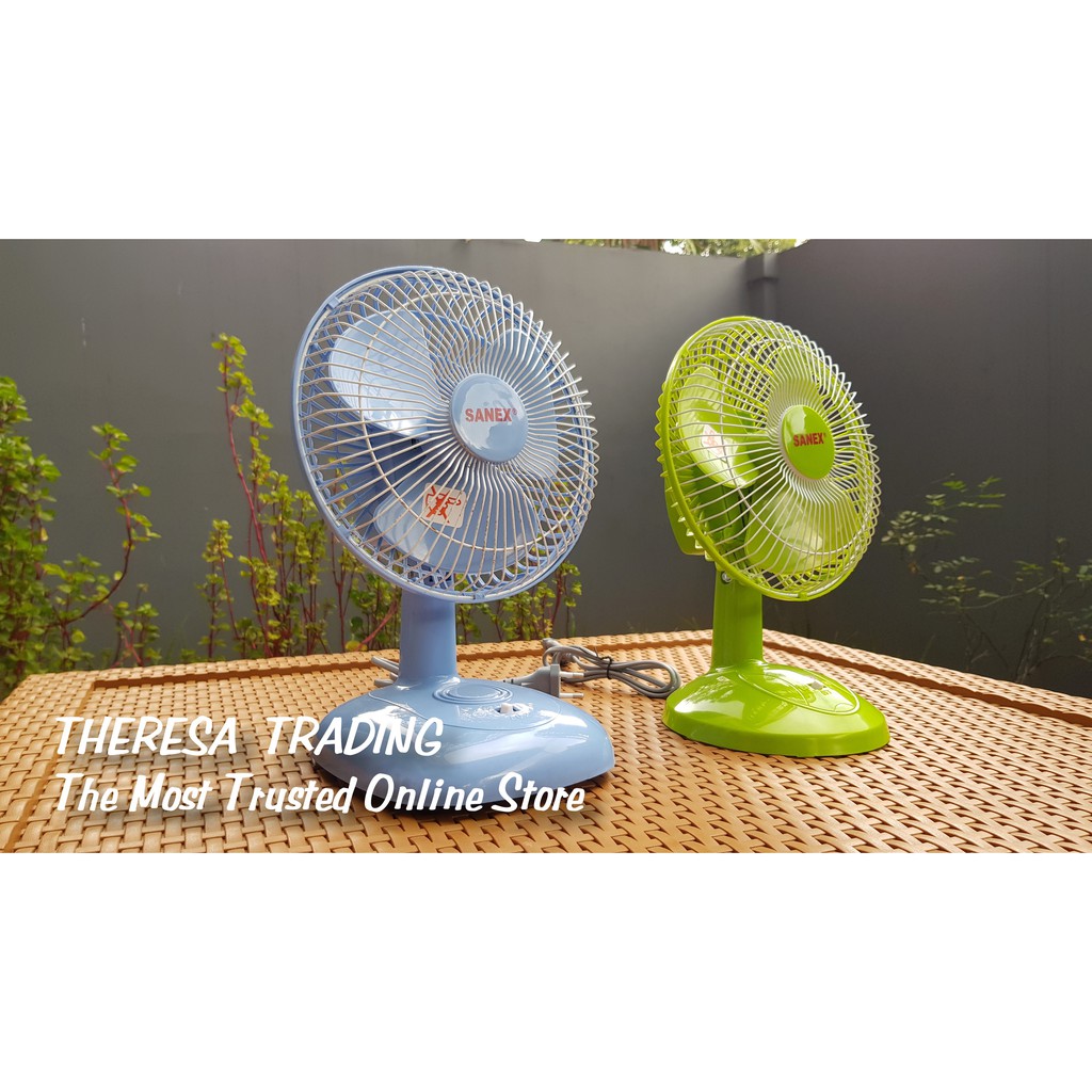KIPAS ANGIN MEJA DESK FAN SANEX 6 INCH LOW NOISE LOW WATT 22 WATT WITH GRILL