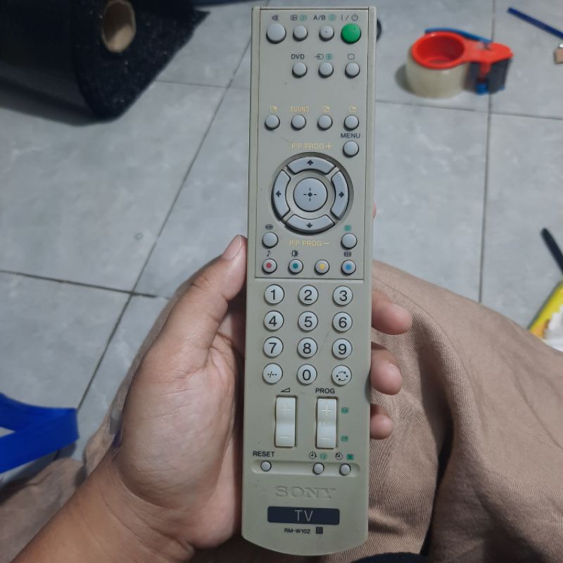 REMOTE REMOT TV LED LCD SONY RM-W102 ORIGINAL ASLI