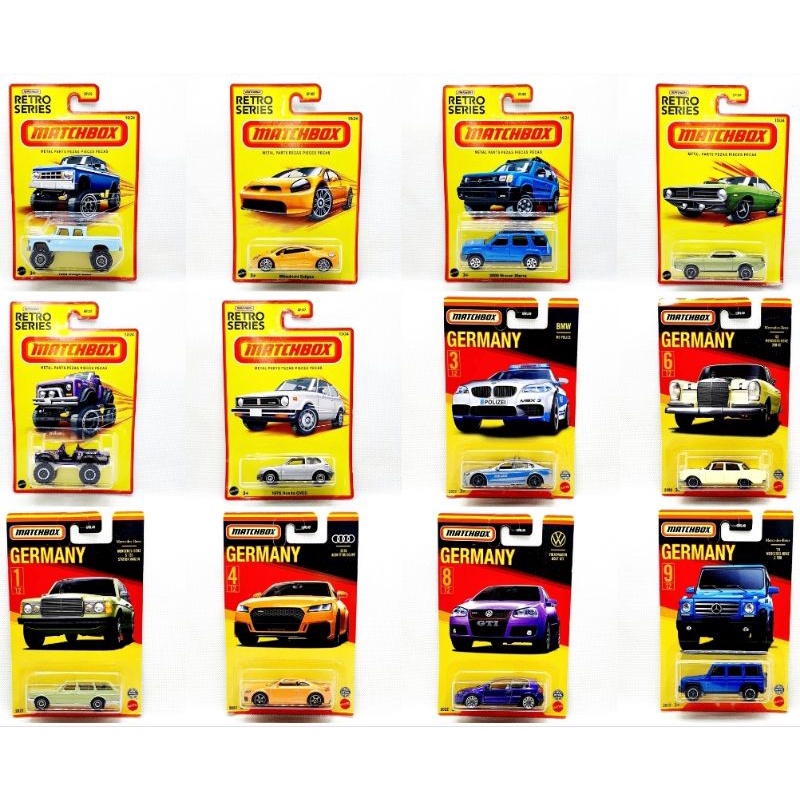 Matchbox Japan Origins Retro Series Germany Series France Series Vw kodok Mercedes Benz Honda Civic CVCC Volkswagen Beetle Original Mattel