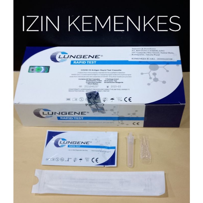 Alat swab test lungene clungene 100% ORIGINAL IZIN KEMENKES