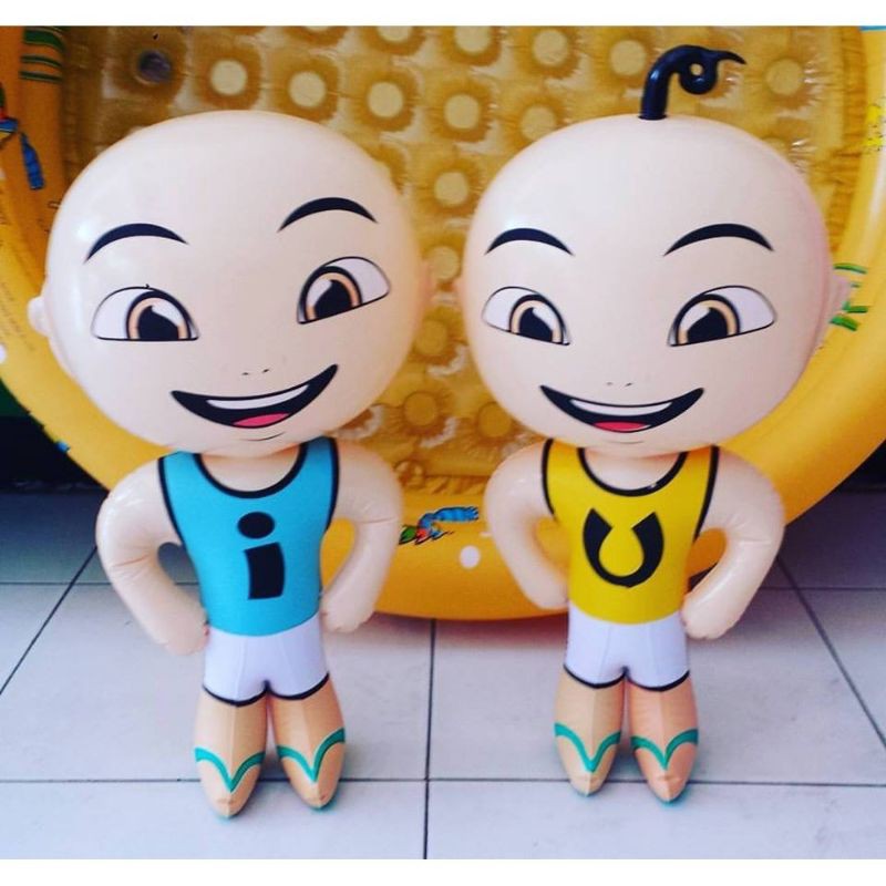 mainan tiup bentuk Upin dan Ipin