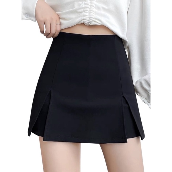 (S-XXL) DOUBLE SLIT KOREAN HIGHWAIST STYLE SKORT