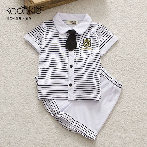 Promo !! LS setelan dasi stripe button sz 1th-4th (include dasi slama persediaan masih ada) (GREY ONLY)