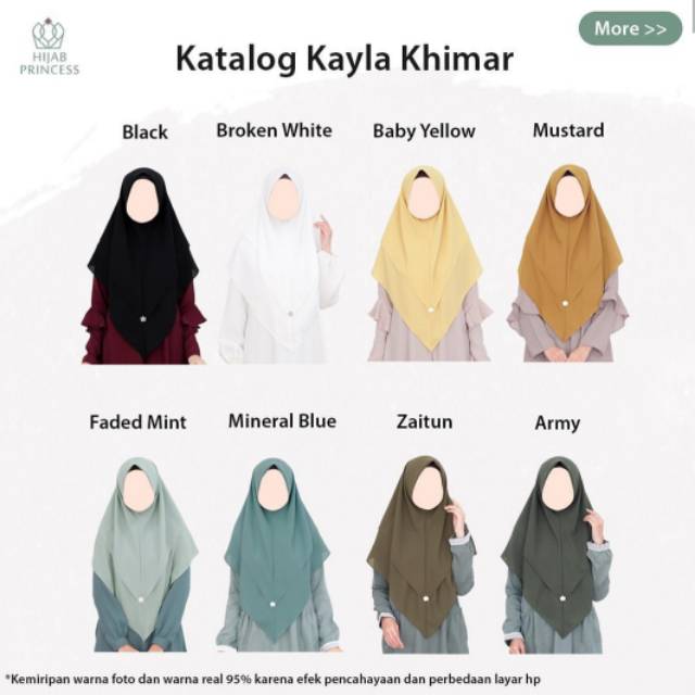 Kayla khimar by Hijab Princess (ied series)