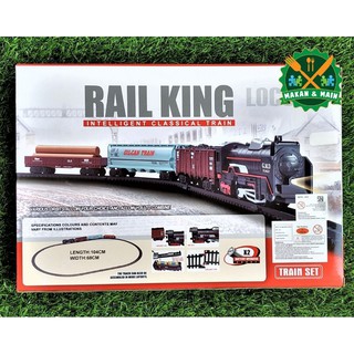  Mainan  Kereta  Api  Lokomotif Train Rail King Intelligent 