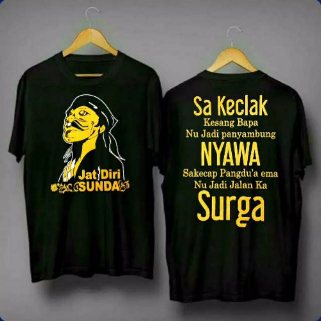 Fourfashion Kaos Pria Kaos Distro CEPOT NYAWA SURGA Black FN165