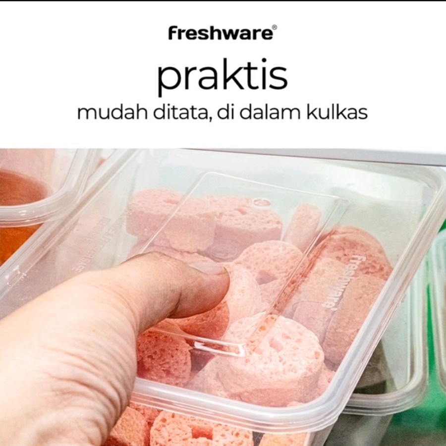 Thinwall Freshware 500 ML Kotak Makan Plastik Lunch Box/Penyimpanan Makanan OKE