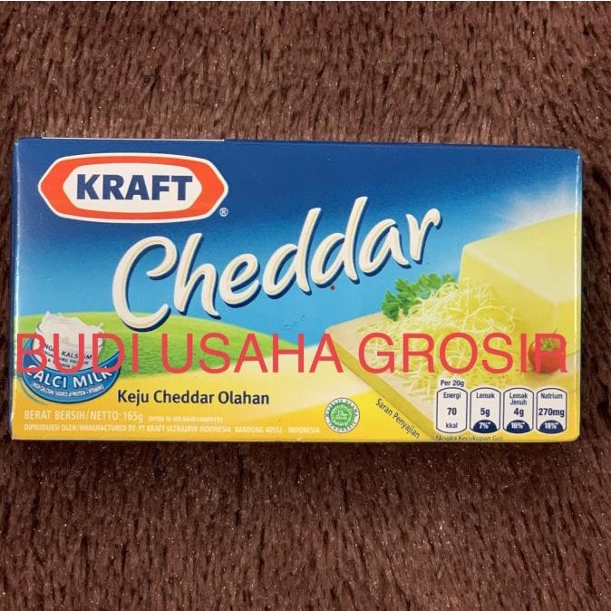 

Keju Kraft Cheddar 165 gr