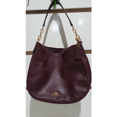 PRELOVED Coach Elle Hobo Oxblood