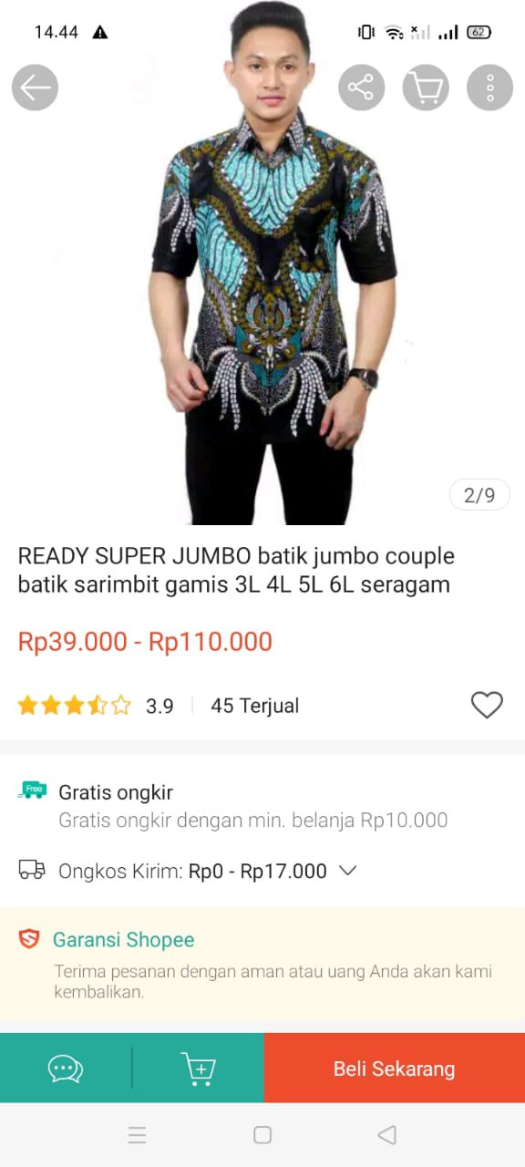 Ready Super Jumbo Batik Jumbo Couple Batik Sarimbit Gamis 3l 4l 5l 6l Seragam Pesta Multazam