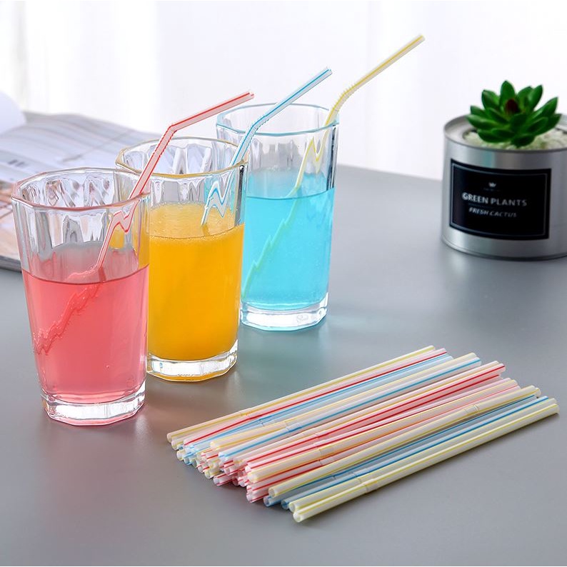 Jual Sedotan Plastik Straw Sedotan Minuman Serbaguna Plastic Straw Shopee Indonesia