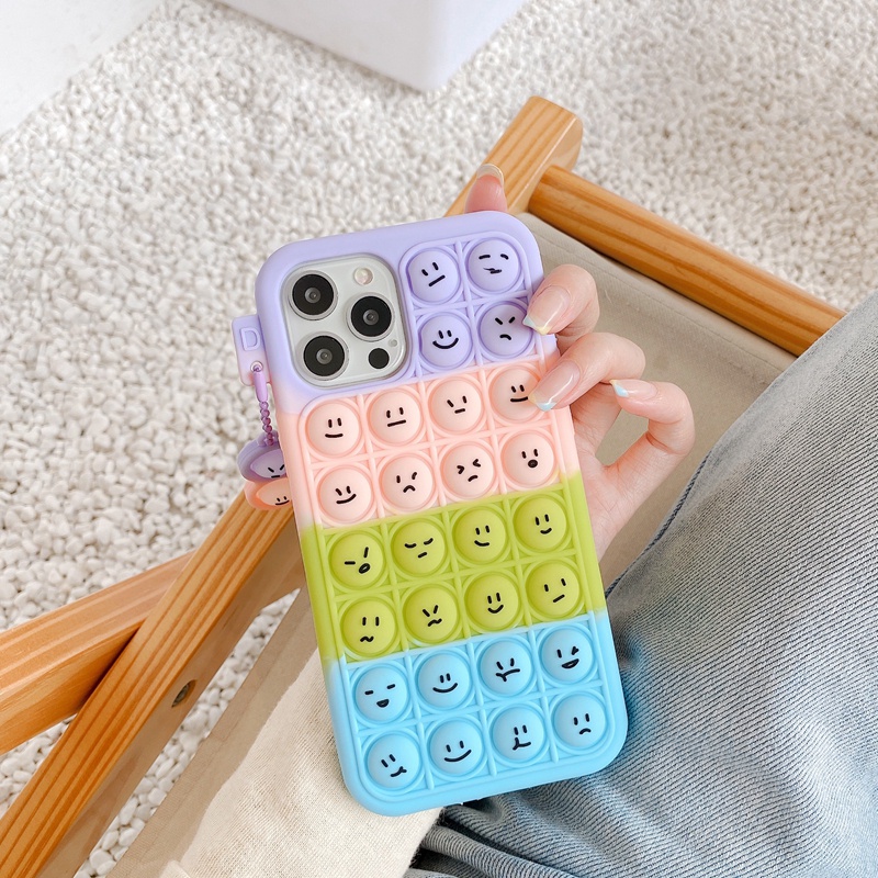 VIVO V23 5G Y20 Y20s Y12s Y20sg Y50 Y30 Y30i Y19 Y95 Y93 Y91 Y17 Y15 Y12 Y11 Y12i Y91c Y1s Y81 Y69 V20se S1 V15 Pro V11 V9 V7 V5 Plus V5s Pop it Soft Case Lovely Smile Face-5