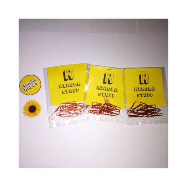 

Klip kertas Bentuk Segitiga Warna Rose Gold