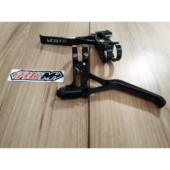 HANDLE HANDEL REM SEPEDA LIPAT GUNUNG ULTRALIGHT ALLOY LITEPRO HITAM dijamin