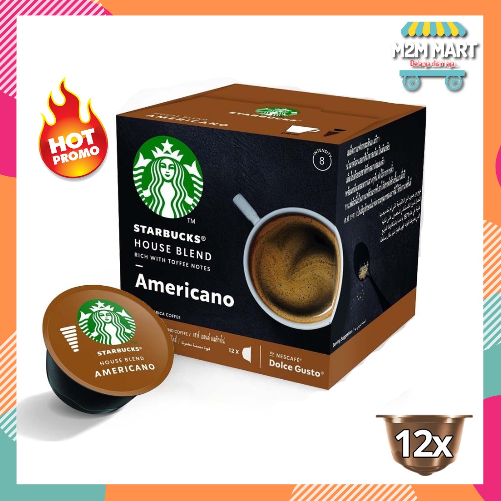 

Kopi Dolce Gusto Starbucks House Blend Americano Nescafe Capsule