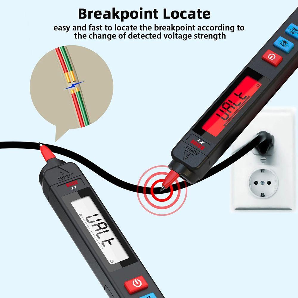 Solighter Voltage Detector Tester Presisi Tinggi Hidup Kawat Tes Kontinuitas True RMS Smart pen Listrik