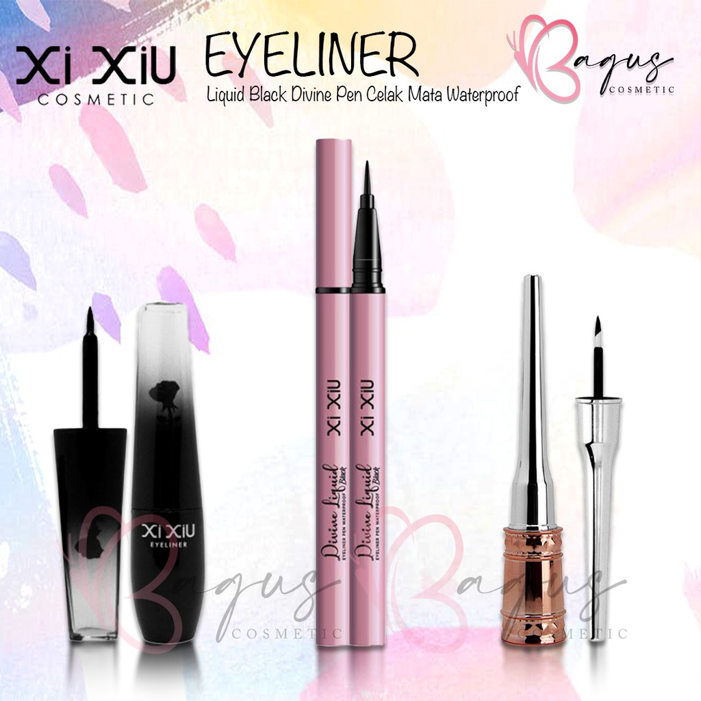 ⭐BAGUS⭐ XI XIU EYELINER | Liquid Black Divine Pen Celak Mata Waterproof Stamp