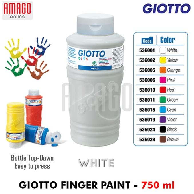 

Giotto Finger Paint - White - 750 Ml - 536001 Terbaru