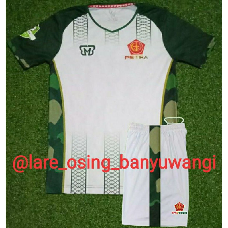SETELAN DEWASA PS TIRA 2018 AWAY PUTIH JERSEY CELANA LIGA 1 RETRO PRINTING
