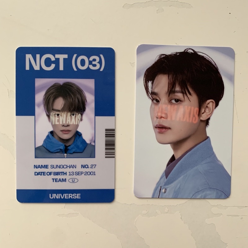 NCT 2021 Universe md id card and concept photocard pc sungchan taeil