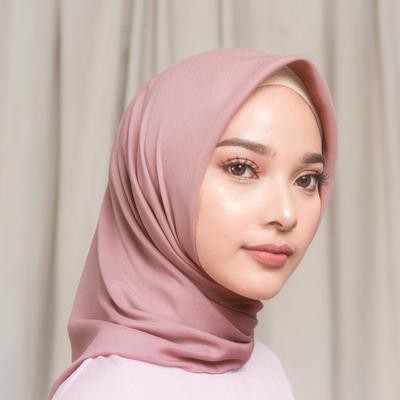 Segiempat Square Hijab Polos Basic Voal Voile Cotton Katun