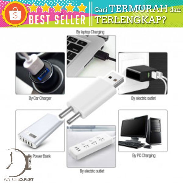 Baterai Isi Ulang Umpan Pancing LED Fishing Float Rechargeable Battery with USB Charger 1 DONQL