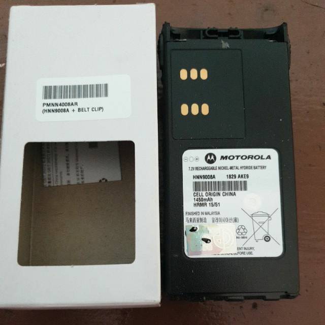 HNN9008A BATRE HT MOTOROLA GP 338 GP 328 ATS 2500 ORIGINAL MOTOROLA