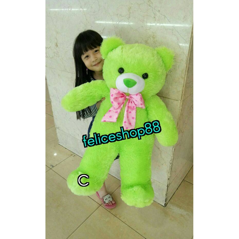 Dijual boneka beruang teddy bear besar hijau biru ungu Terlaris