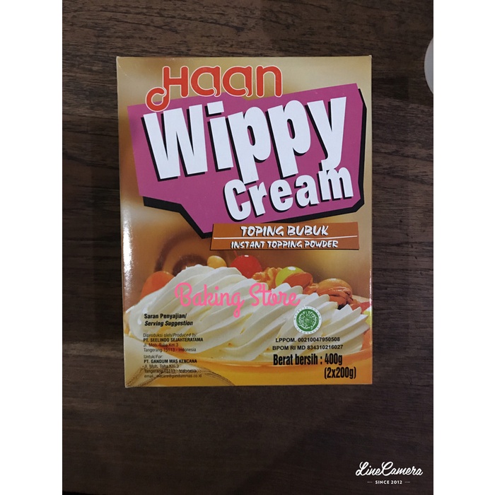 

101bfbb Haan Wippy Cream - Whipped Cream 400Gr Xa201As
