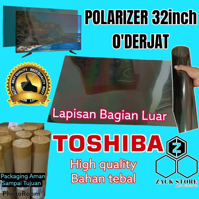 POLARIS TV LED TOSHIBA 32 INC 0 DERAJAT LAPISAN BAGIAN LUAR TV POLARIS TV 32 IN BAGIAN LUAR TV