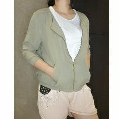 outer army blouse hijau