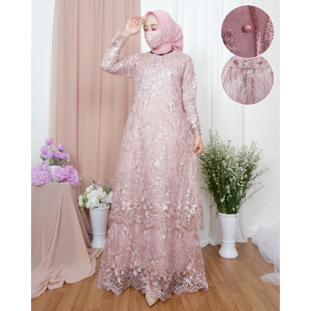 Dress Pesta  / Gamis Modern / Kebaya Gamis / Gamis Pesta / Gamis Kebaya / Gamis Lebaran / Gamis