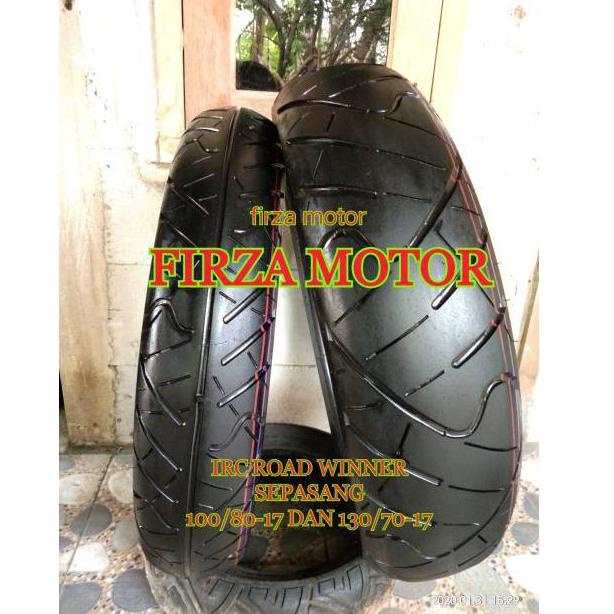 AHQ BAN IRC ROAD WINER DEPAN BELAKANG 130 70-17 100 80-17 BAN cb150 vixeon cbr ninja r15 TUBELESS✷ (