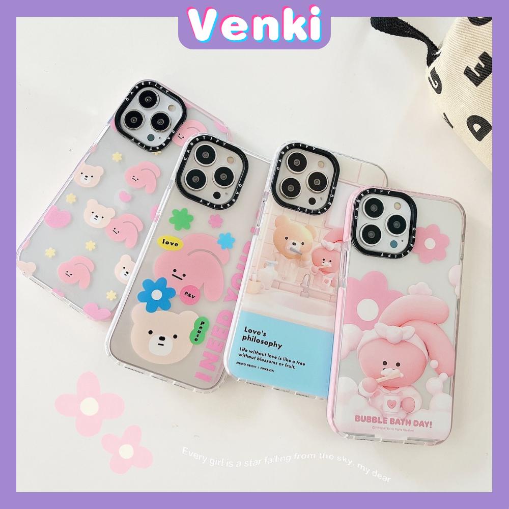 iPhone Case Thick Silicone Soft Case Clear Case Shockproof Camera Protection Pink Cartoon Cute For iPhone 11 iPhone 13 Pro Max iPhone 12 Pro Max iPhone 7 Plus xr