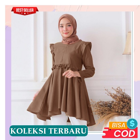 Tunik Terbaru 2022 Long Tunik-Tunik Army Tunik Polos-Tunik Remaja-Trand Model Tunik Wanita Terbaru C