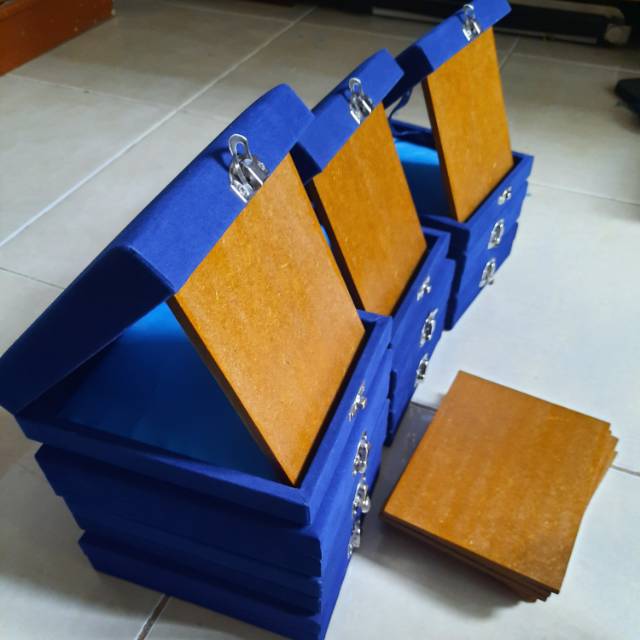 PLAKAT KAYU/MDF KOSONGAN + BOX BLUDRU