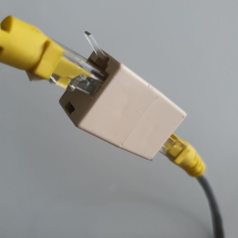 BAREL RJ45 SAMBUNGAN RJ45 SAMBUNGAN LAN COUPLER RJ45 FEMALE FEMALE