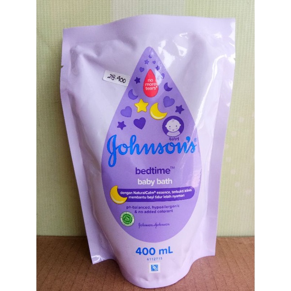 JOHNSONS BABY BATH REGULER, BADTIME 400ML