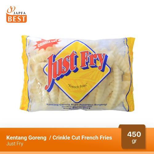 Kentang Goreng  / Crinkle Cut French Fries Just Fry 450 gr