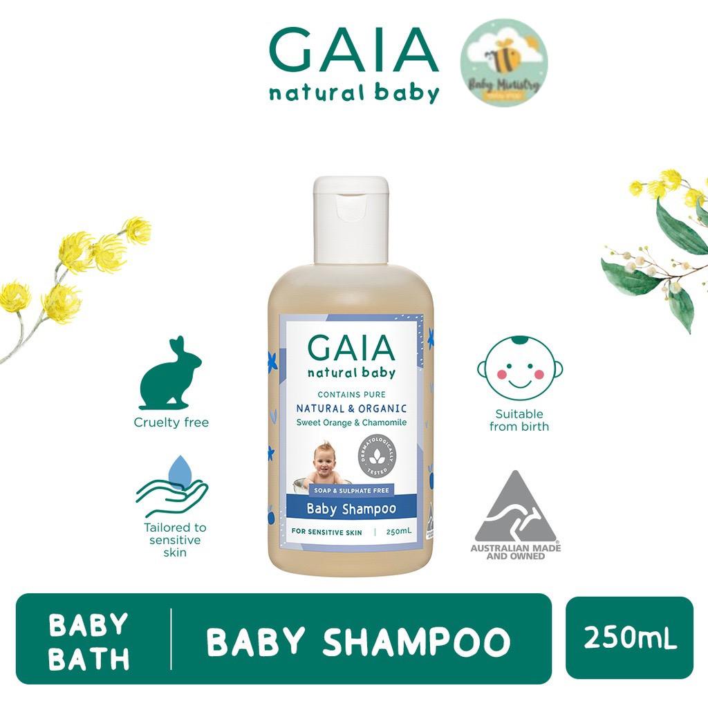 GAIA Natural Baby Shampoo 250mL - Shampo Bayi ( shampoo mandi bayi )