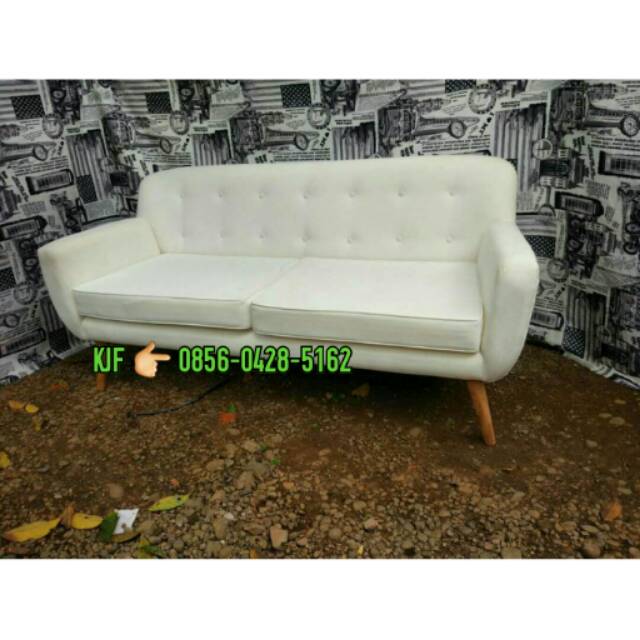 Sofa retro kain kanvas SR 10 KJF jepara