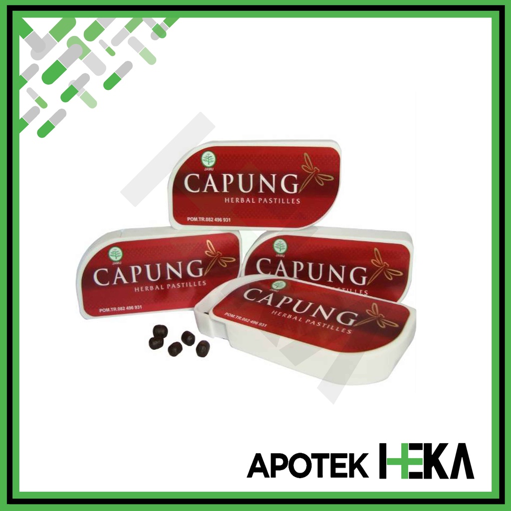 Capung Herbal Pastilles 7 g isi 1 - Meredakan Batuk (SEMARANG)