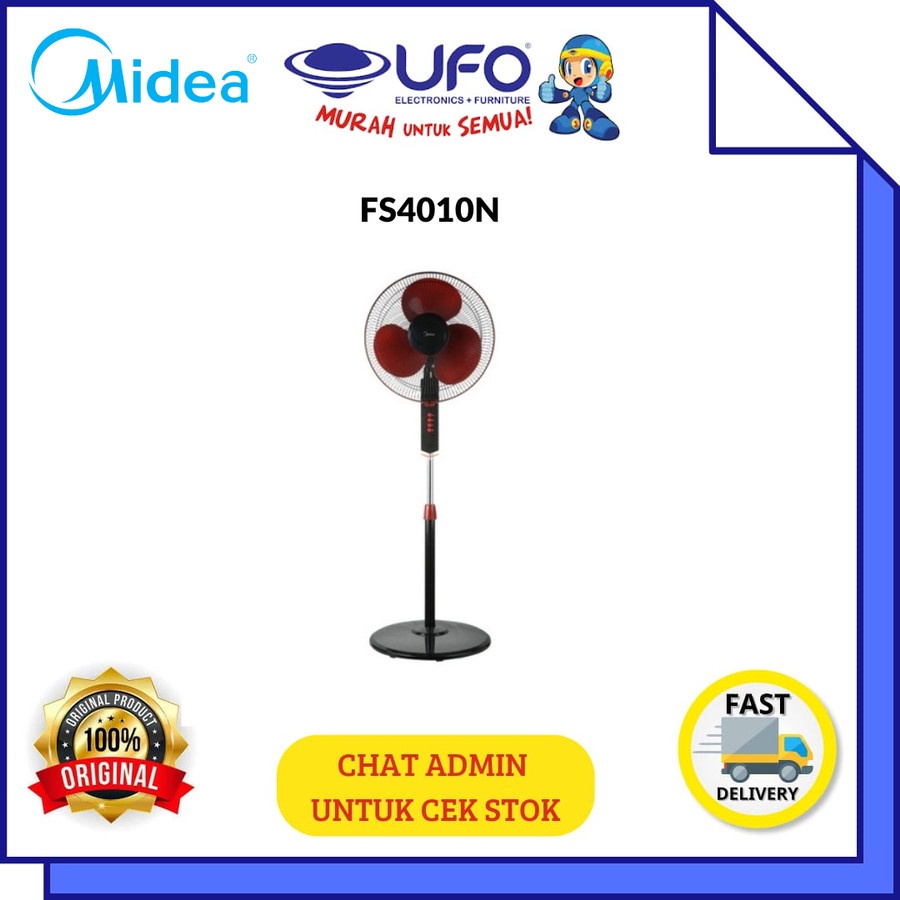MIDEA KIPAS ANGIN 2IN1 STAND & DESK FAN FS4010N