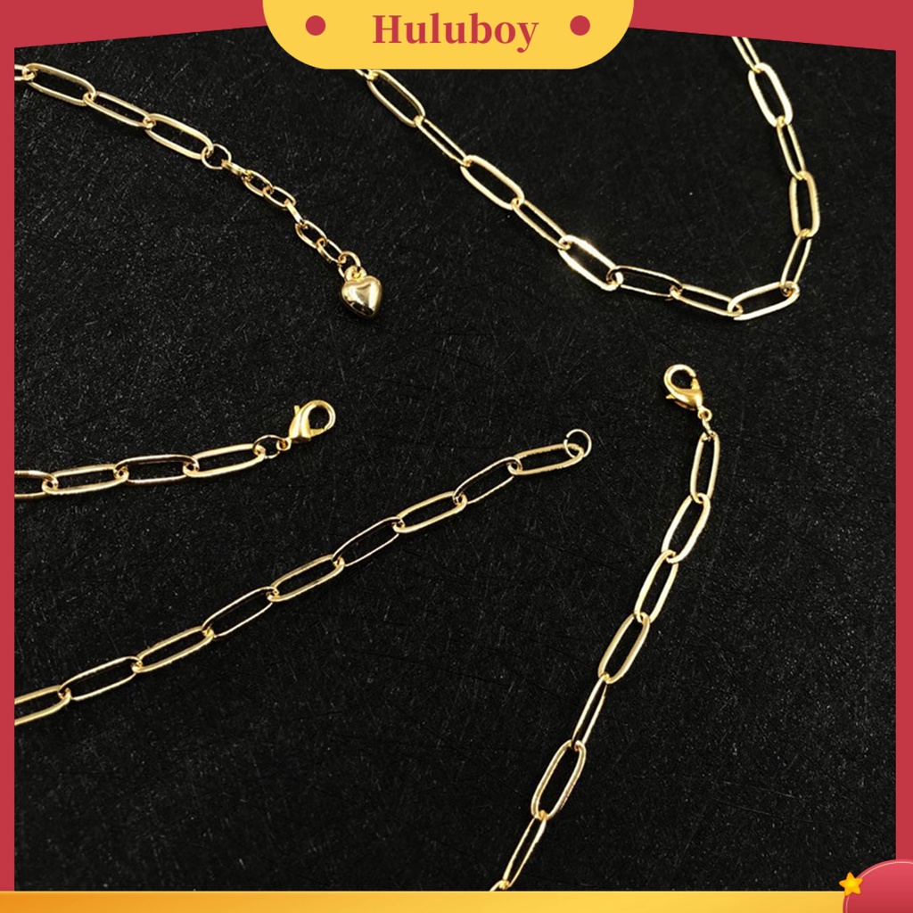 Hu Hu Hu Hu Hu Alat Bantu Pasang Kacamata♡ Gelang Kaki Rantai Desain Klip Kertas Gaya Vintage Untuk Wanita