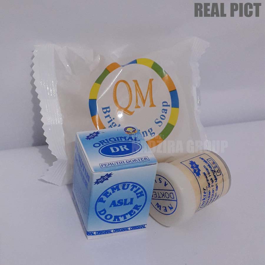 Cream Dr Blue plus Sabun QM Brightening Original