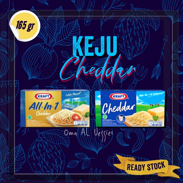 Jual ANEKA KEJU CHEDDAR KRAFT 165 GR | Shopee Indonesia