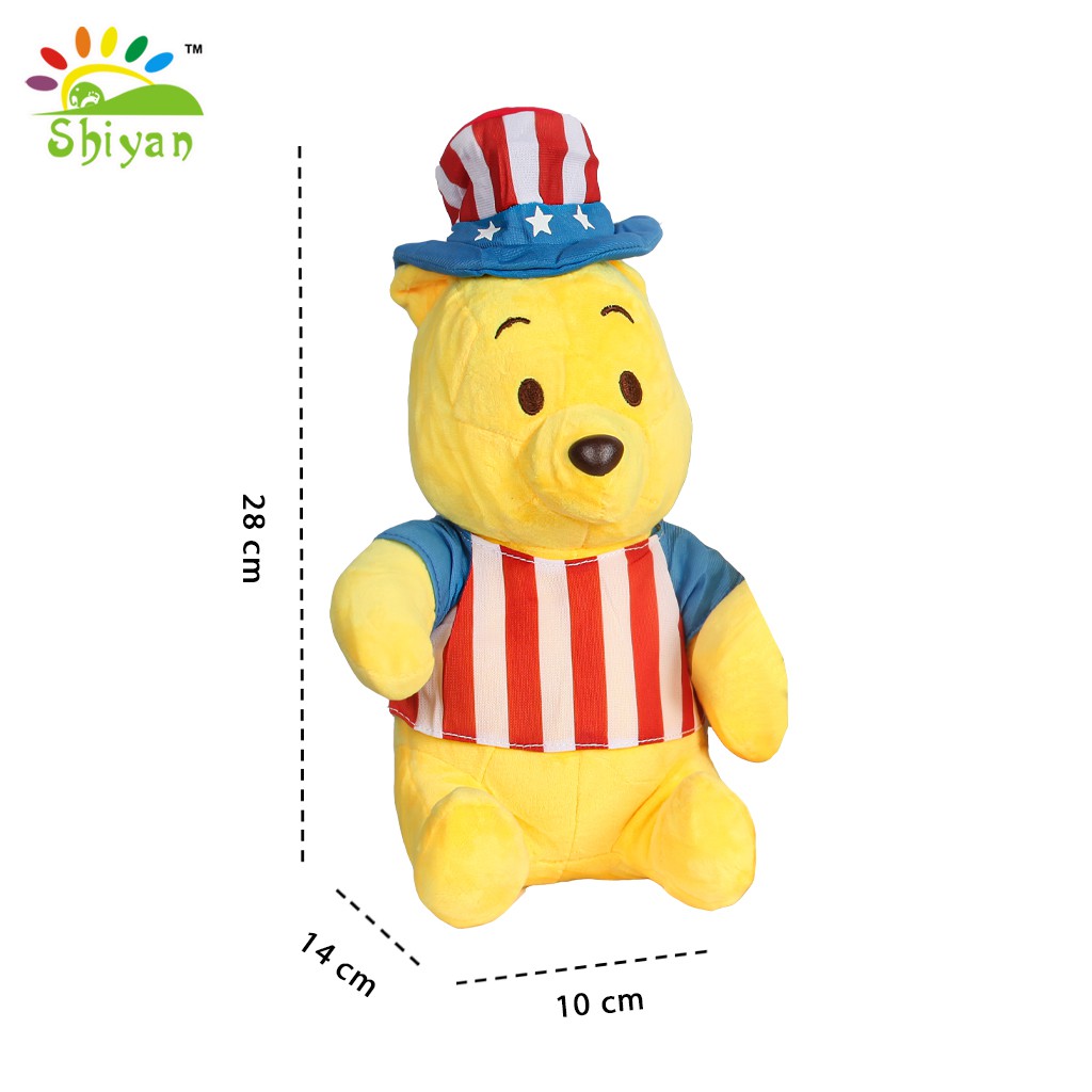 [Shiyan] boneka beruang winnie the pooh ukuran 28X10 bahan lembut dan empuk PENGIRIMAN VARIAN RANDOM