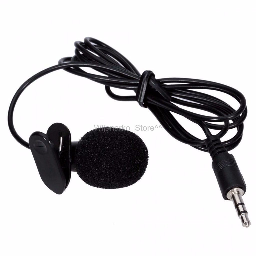 3.5mm Microphone + Spliter with Clip for Smartphone Laptop Tablet PC pn11