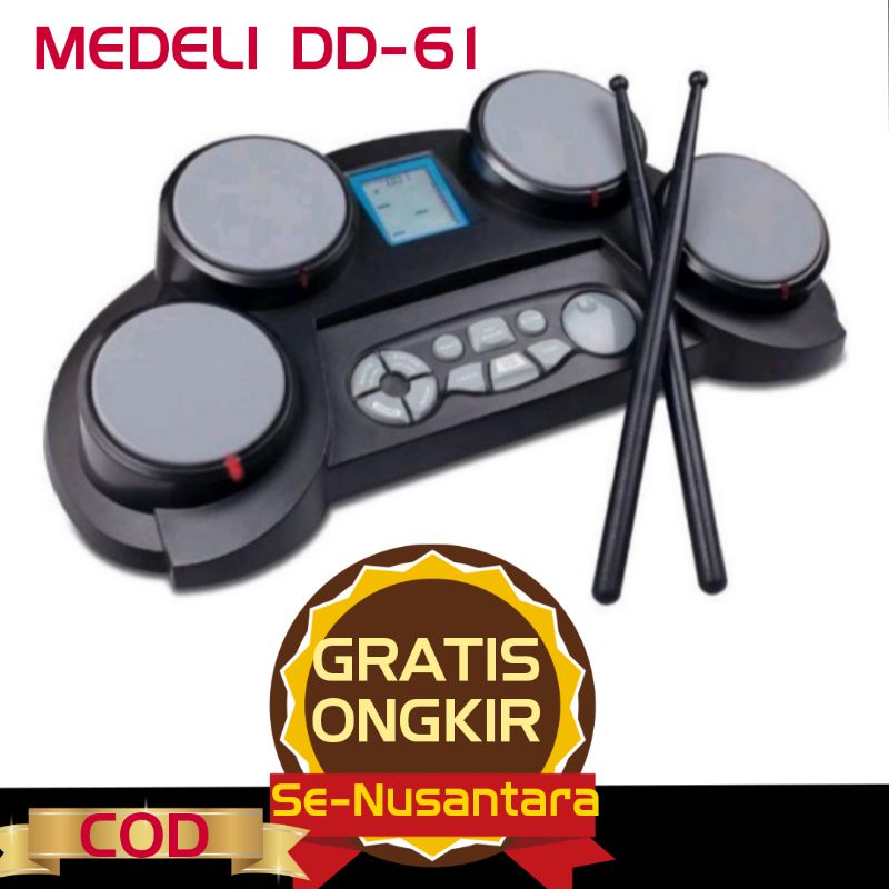 drum elektrik, drum pad elektrik medeli dd61 dd-61 dd 61