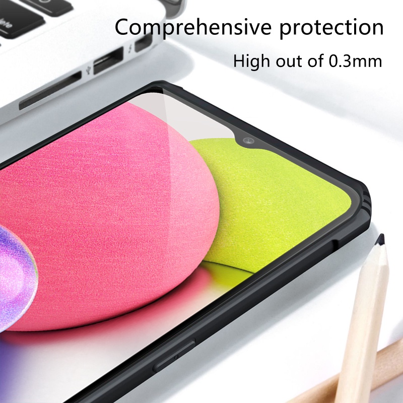 Case Samsung A03S Casing RZants Hybrid Motif Camoflage Softscale Pelindung Kamera